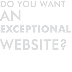 Do you want an exceptional website?